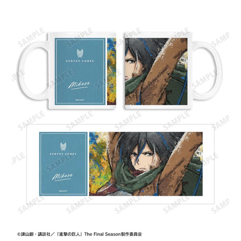 『進撃の巨人』ミカサ grunge CANVAS マグカップ【202604再販】