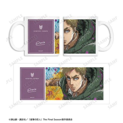 『進撃の巨人』エルヴィン grunge CANVAS マグカップ【202507再販】