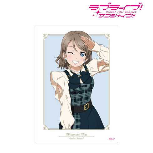 《Love Live! Sunshine!!》全新繪製 渡邊曜 格紋連身裙造型版 A3 霧面加工海報【202605 再版】