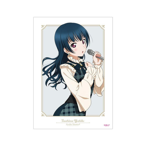 《Love Live! Sunshine!!》全新绘制 津岛善子 格纹连衣裙版 A3哑光处理海报【202605再版】