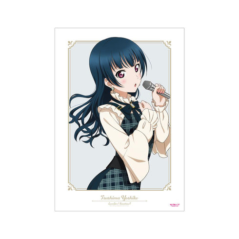 『ラブライブ!サンシャイン!!』描き下ろし 津島 善子 チェックワンピース衣装ver. A3マット加工ポスター【202510再販】