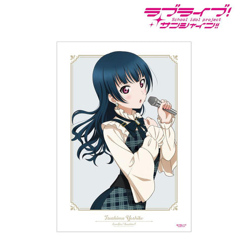 《Love Live! Sunshine!!》全新绘制 津岛善子 格纹连衣裙版 A3哑光处理海报【202605再版】
