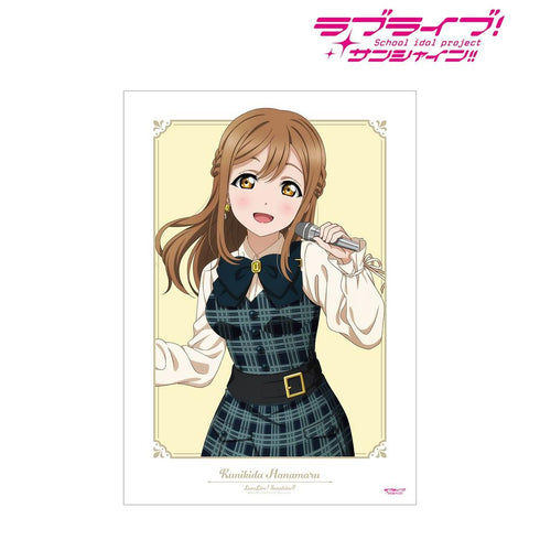 《Love Live! Sunshine!!》全新绘制 国木田 花丸 格纹连衣裙版 A3哑光处理海报【202605再版】