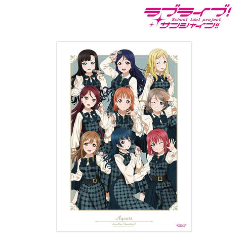 《Love Live! Sunshine!!》全新绘制 集体照 格纹连衣裙版 A3哑光处理海报【202605再版】