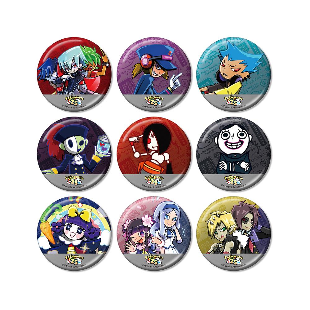 pop'n music』トレーディングメタリック缶バッジ ver.B(単位/BOX