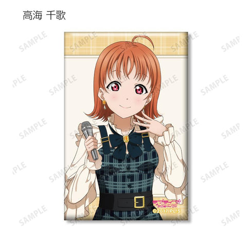 『ラブライブ!サンシャイン!!』描き下ろし チェックワンピース衣装ver. トレーディングスクエア缶バッジ(単位/BOX)