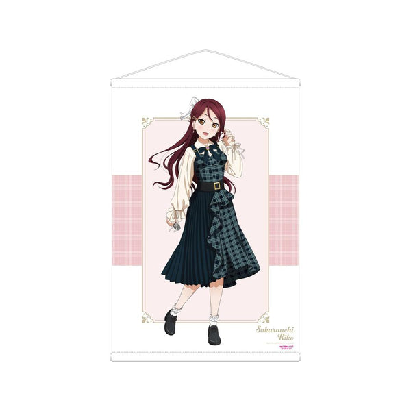『ラブライブ!サンシャイン!!』描き下ろし 桜内 梨子 チェックワンピース衣装ver. B2タペストリー【202605再販】