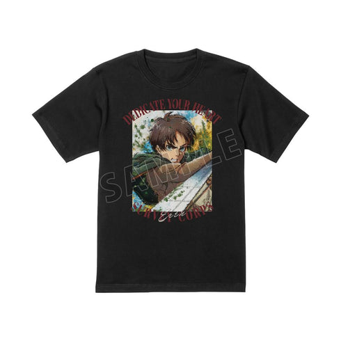 『進撃の巨人』エレン grunge CANVAS Tシャツメンズ【202512再販】