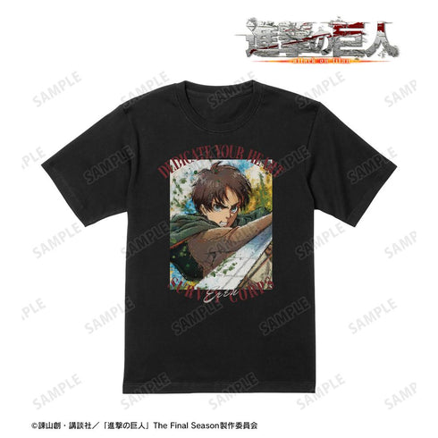 『進撃の巨人』エレン grunge CANVAS Tシャツレディース【202507再販】