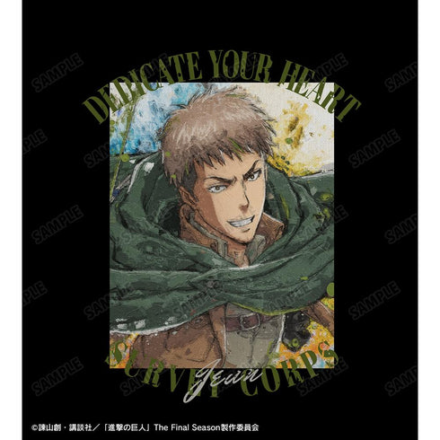 『進撃の巨人』ジャン grunge CANVAS Tシャツレディース