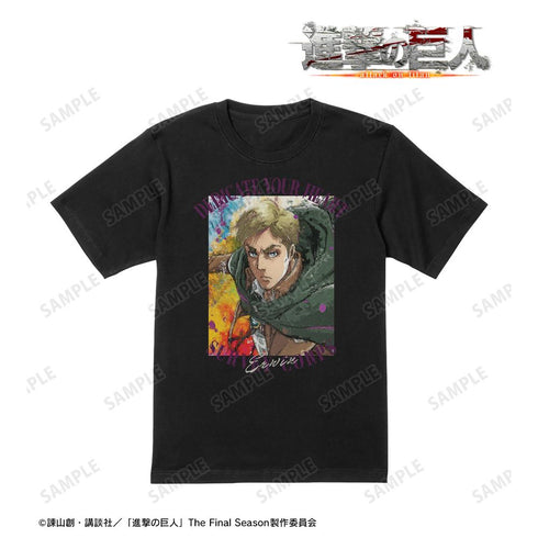『進撃の巨人』エルヴィン grunge CANVAS Tシャツメンズ【202507再販】