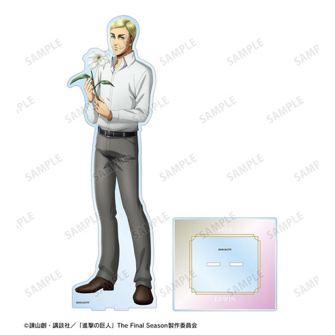 『進撃の巨人』描き下ろし エルヴィン Flower Shop ver. 特大アクリルスタンド【202507再販】