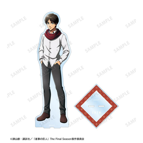 『進撃の巨人』描き下ろし エレン マフラー着用ver. 特大アクリルスタンド【202512再販】