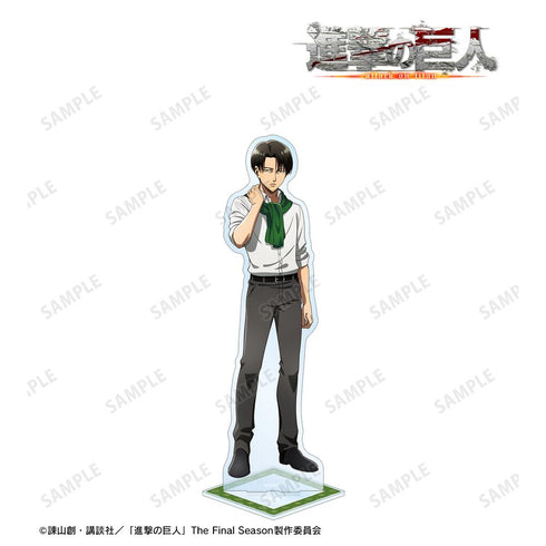 『進撃の巨人』描き下ろし リヴァイ マフラー着用ver. 特大アクリルスタンド【202512再販】