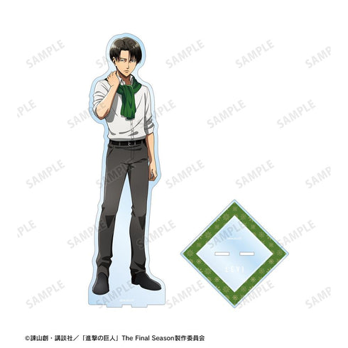 『進撃の巨人』描き下ろし リヴァイ マフラー着用ver. 特大アクリルスタンド【202512再販】