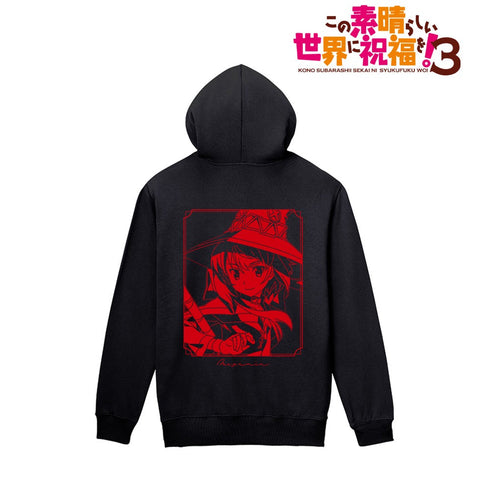 『この素晴らしい世界に祝福を!3』めぐみん バックプリントジップパーカーメンズ
