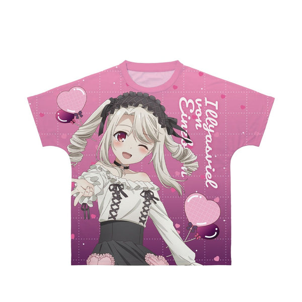 『Fate/kaleid liner プリズマ☆イリヤ Licht 名前の無い少女』描き下ろしイラスト イリヤ BLACK kawaii style ver. フルグラフィックTシャツユニセックス【202609再販】