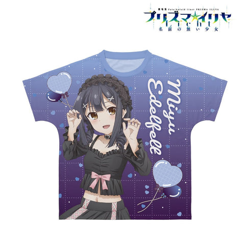 『Fate/kaleid liner プリズマ☆イリヤ Licht 名前の無い少女』描き下ろしイラスト 美遊 BLACK kawaii style ver. フルグラフィックTシャツユニセックス【202609再販】