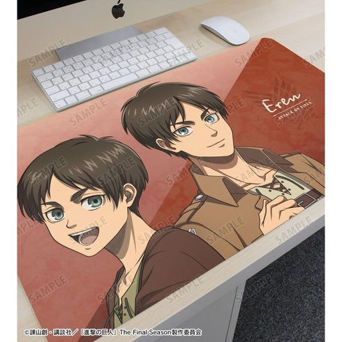 『進撃の巨人』描き下ろし エレン 過去と現在ver. マルチデスクマット【202604再販】