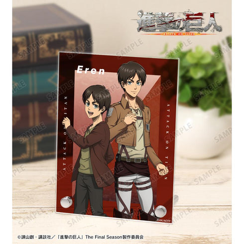 『進撃の巨人』描き下ろし エレン 過去と現在ver. A6アクリルパネル【202512再販】