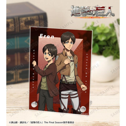 『進撃の巨人』描き下ろし エレン 過去と現在ver. A6アクリルパネル【202604再販】