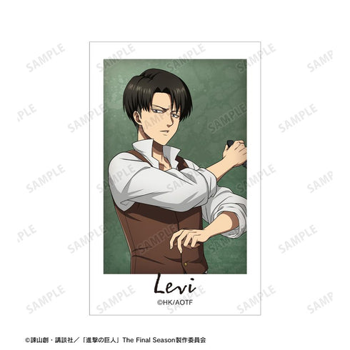 『進撃の巨人』描き下ろし 過去と現在ver. インスタントカメラ風イラストカード3枚セット ver.B