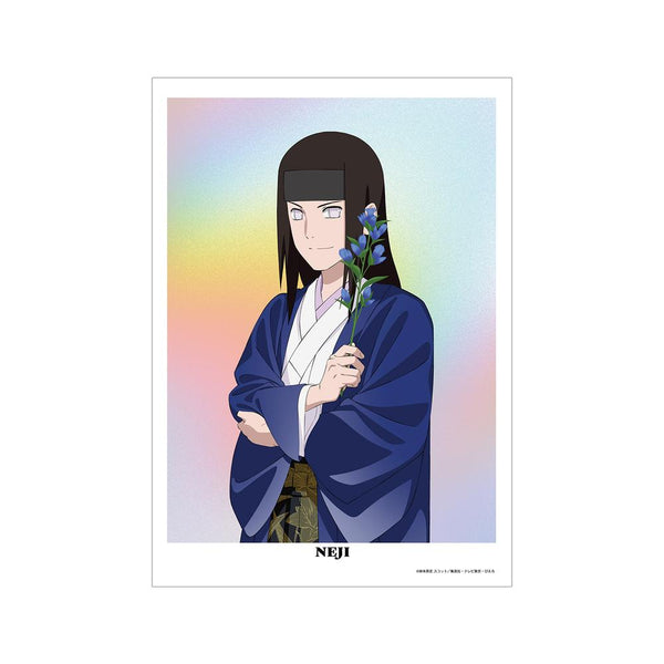 『NARUTO-ナルト- 疾風伝』描き下ろし 日向ネジ A3マット加工ポスター <うちはサスケ バースデーver.>