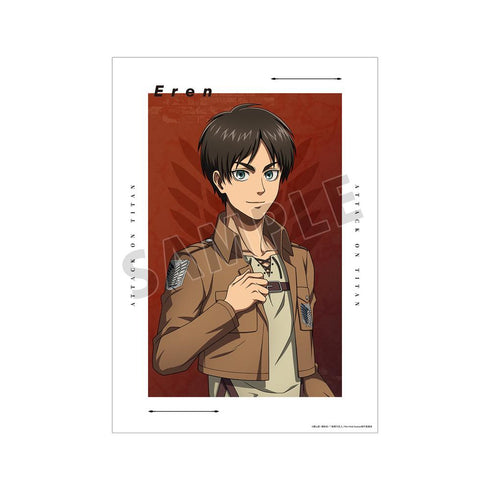 『進撃の巨人』描き下ろし エレン 現在ver. A3マット加工ポスター【202512再販】