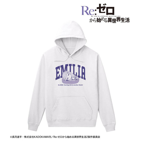 『Re:ゼロから始める異世界生活』エミリア ちびころ パーカーメンズ