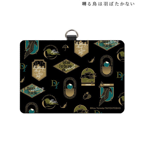 『囀る鳥は羽ばたかない』矢代&百目鬼 モチーフ柄 ネックストラップ付きパスケース【202507再販】