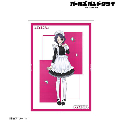 『ガールズバンドクライ』描き下ろし ナナ メイド風ver. A3マット加工ポスター【202502再販】