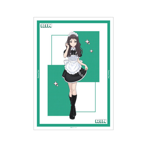 『ガールズバンドクライ』描き下ろし リン メイド風ver. A3マット加工ポスター【202502再販】