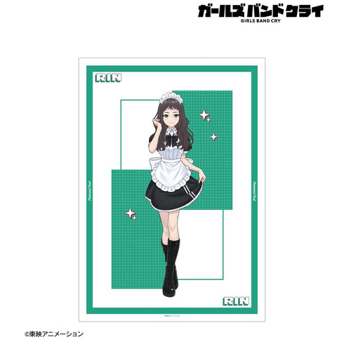 『ガールズバンドクライ』描き下ろし リン メイド風ver. A3マット加工ポスター【202502再販】