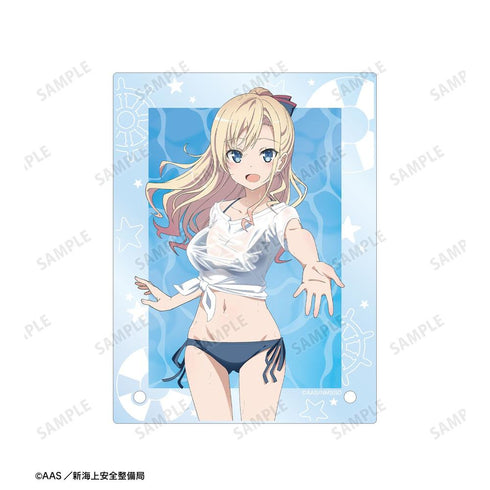 『ハイスクール・フリート』描き下ろし ヴィルヘルミーナ 海辺ver. A6アクリルパネル【202603再販】