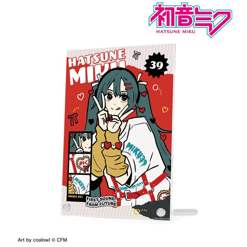 《初音未來》全新繪製 初音未來 心形版 Art by coalowl A5壓克力畫板 ver.A【202608再版】