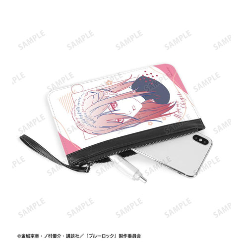 『ブルーロック』千切 豹馬 lette-graph PUレザーフラットポーチ【202602再販】