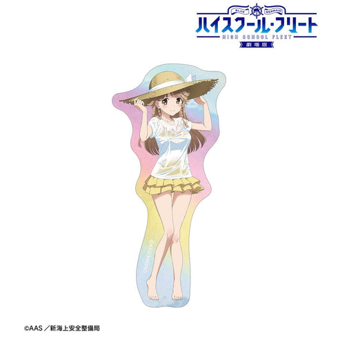 『ハイスクール・フリート』描き下ろし 納沙 幸子 海辺ver. オーロラステッカー