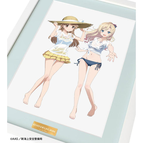 『ハイスクール・フリート』描き下ろし 納沙 幸子&ヴィルヘルミーナ 海辺ver. キャラファイングラフ
