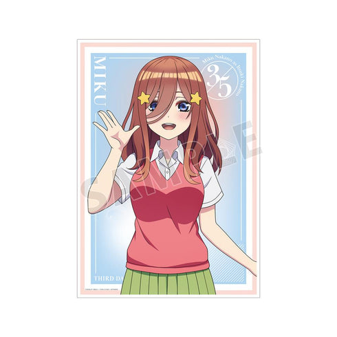『五等分の花嫁∽』描き下ろし 中野三玖 衣装交換ver. 第2弾 A3マット加工ポスター