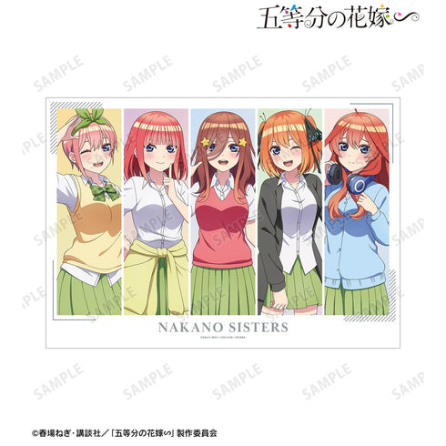 『五等分の花嫁∽』描き下ろし 集合 衣装交換ver. 第2弾 A3マット加工ポスター