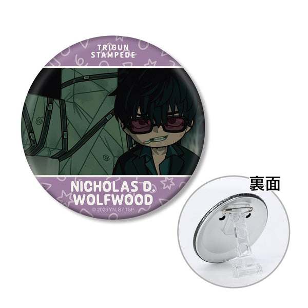 『TRIGUN STAMPEDE』ニコラス・D・ウルフウッド ゆるコマ 3WAY缶バッジ ver.A