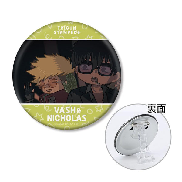 『TRIGUN STAMPEDE』ヴァッシュ&ニコラス ゆるコマ 3WAY缶バッジ ver.B【202609再販】