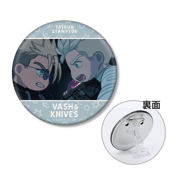 『TRIGUN STAMPEDE』ヴァッシュ&ナイヴズ ゆるコマ 3WAY缶バッジ【202609再販】