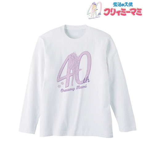『魔法の天使クリィミーマミ』40周年ロゴ ロングTシャツユニセックス