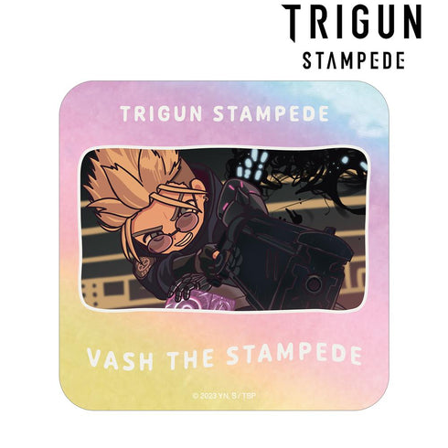 『TRIGUN STAMPEDE』ヴァッシュ・ザ・スタンピード ゆるコマ オーロラステッカー ver.D