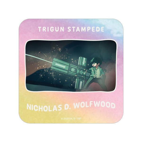 『TRIGUN STAMPEDE』ニコラス・D・ウルフウッド ゆるコマ オーロラステッカー ver.B