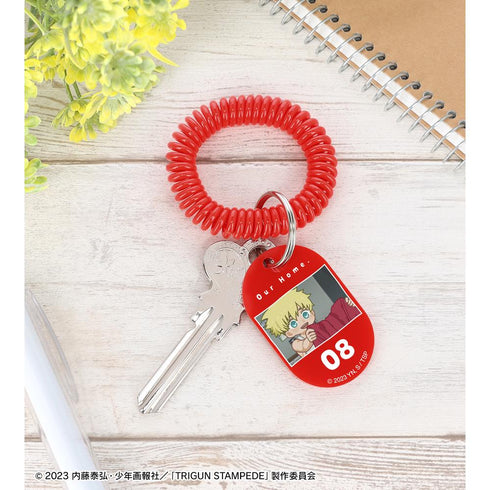 『TRIGUN STAMPEDE』ヴァッシュ・ザ・スタンピード ゆるコマ ロッカーキー風アクリルキーホルダー ver.C