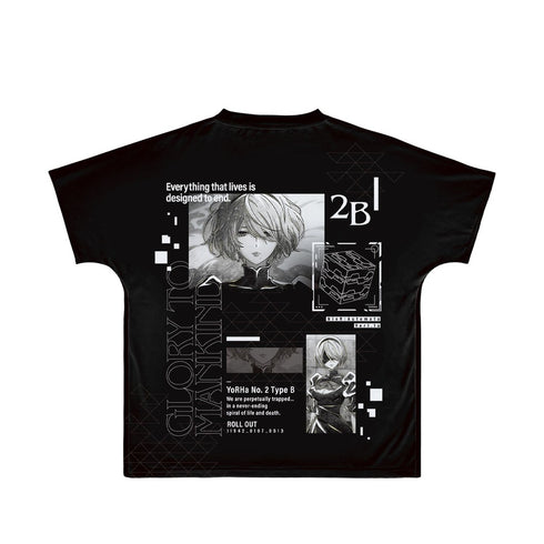 『NieR:Automata Ver1.1a』2B Ani-Art BLACK LABEL フルグラフィックTシャツユニセックス【202609再販】