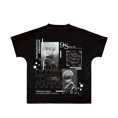 『NieR:Automata Ver1.1a』9S Ani-Art BLACK LABEL フルグラフィックTシャツユニセックス【202609再販】