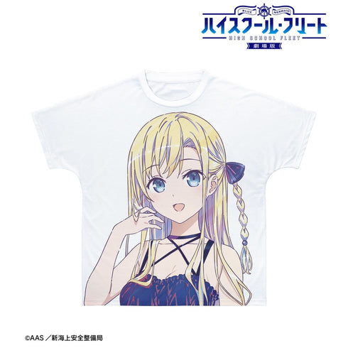 『ハイスクール・フリート』描き下ろし ヴィルヘルミーナ パーティードレスver. Ani-Art clear label 第2弾 フルグラフィックTシャツユニセックス【202609再販】